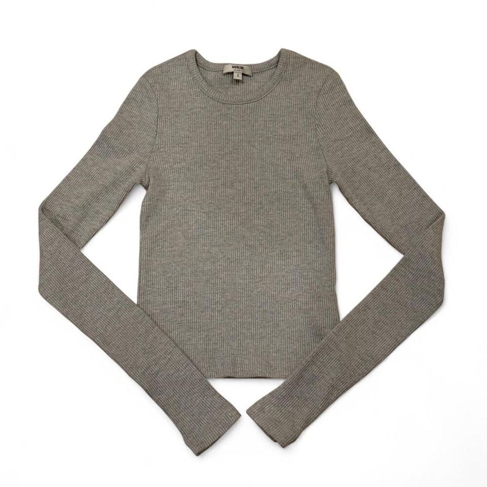 Agolde Women's Grey and Brown Jumper